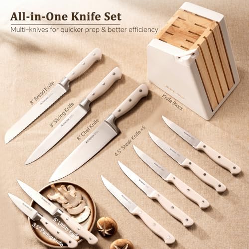 Knife Set, Astercook Kitchen Knives Set - Image 2