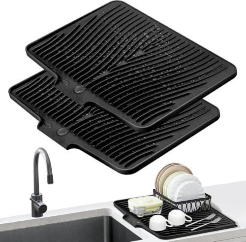Silicone Dish Drying Mat for Kitchen counter by COPLIB