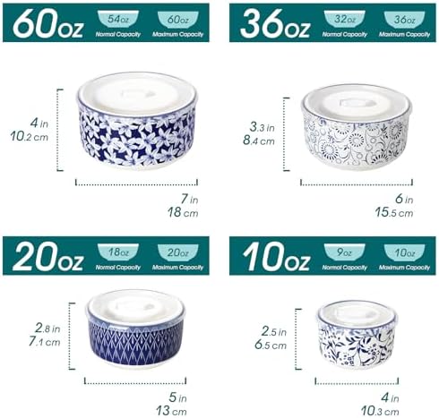 vancasso Ceramic Nesting Bowls - Image 2