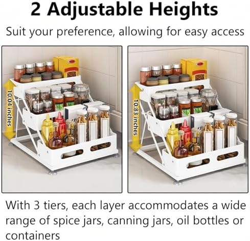 Ceetug 3 Tier Foldable Spice Rack - Image 4