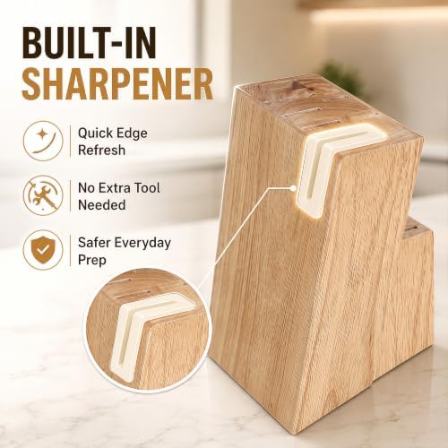 14-Piece Kitchen Knife Block Set - Image 5