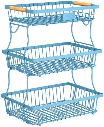 3 Tier Fruit Basket for Kitchen Counter by Unknown