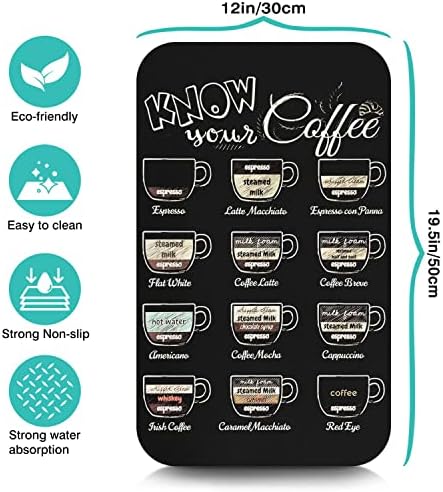 Fun Coffee Mat 19inx12in, Coffee Bar Mat - Image 5