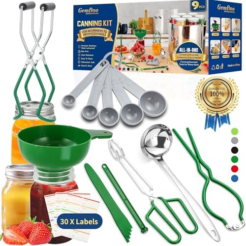 Canning Supplies Starter Kit, Canning Kit Set by Gemfino