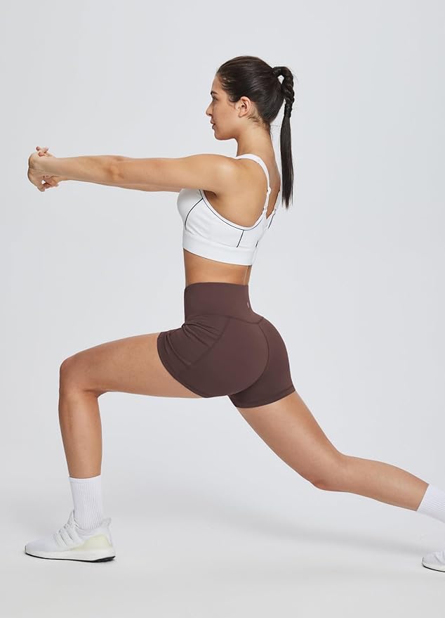 baleaf Women's 8"/ 5"/ 3" Biker Shorts High Waist Yoga Workout Gym Running Volleyball Spandex Shorts with Pockets