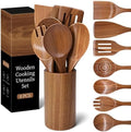 Wooden Cooking Utensils Set by MULBOM