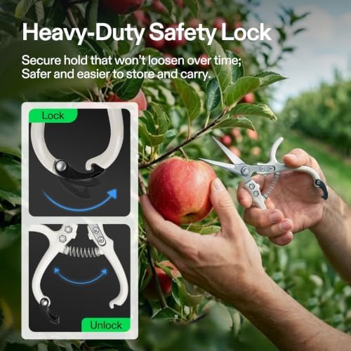 VIVOSUN Pruning Shears for Gardening, Q-Shaped Garden Scissors for Plants - Image 5