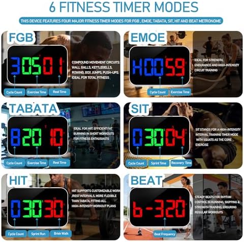 Kitchen Digital RGB Timer, Count Down Up, Rechargeable, Vibration Mode - Image 3