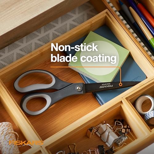 Fiskars 8" Non-Stick Titanium SoftGrip All Purpose Scissors - Image 3