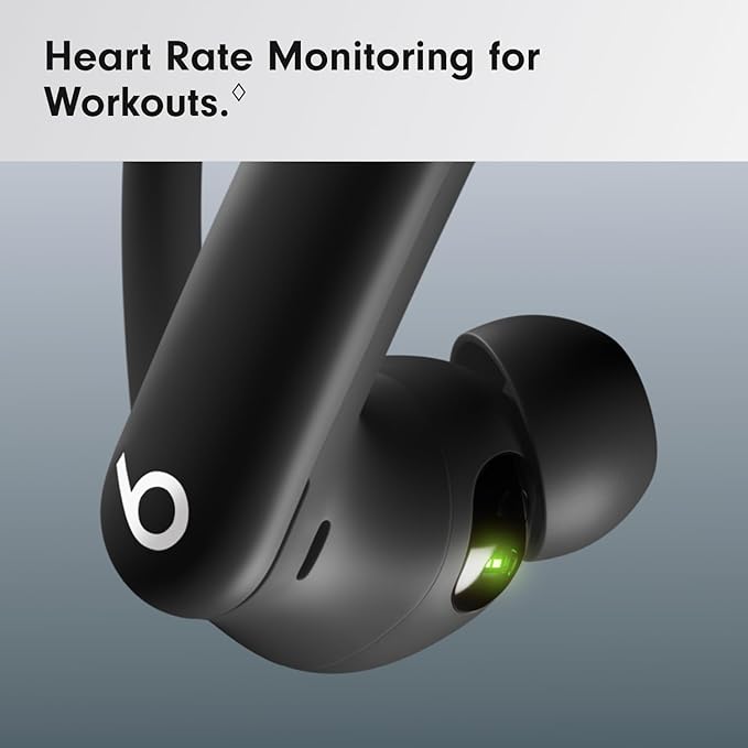 Beats Powerbeats Pro 2 Wireless Bluetooth Earbuds - Noise Cancelling, Heart Rate Monitor, IPX4, Up to 45H Battery & Charging Case, Works with Apple & Android - Jet Black