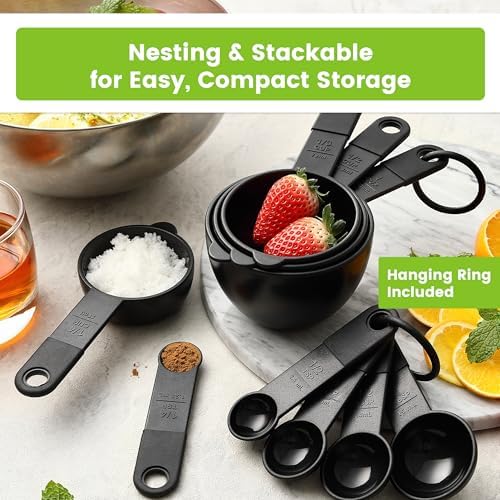 Spring Chef Black Magnetic Measuring Cups & Spoons - Image 5