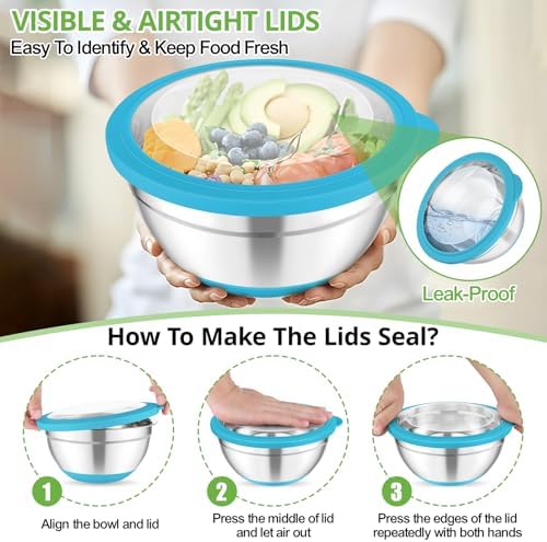 TeamFar Mixing Bowls, Salad Bowls - Image 3