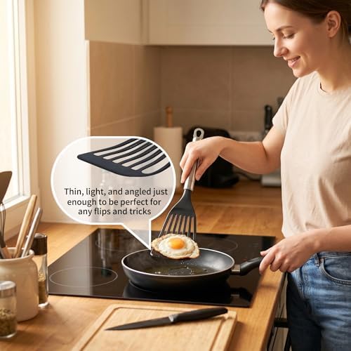 KSENDALO 2 Pack Thin Flexible Fish Spatula - Image 2