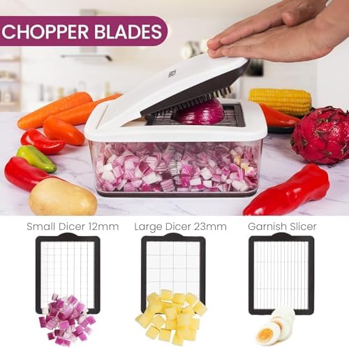 RüK Vegetable Chopper, Extra Large Chopper Vegetable Cutter, 4 Vegetable - Image 3