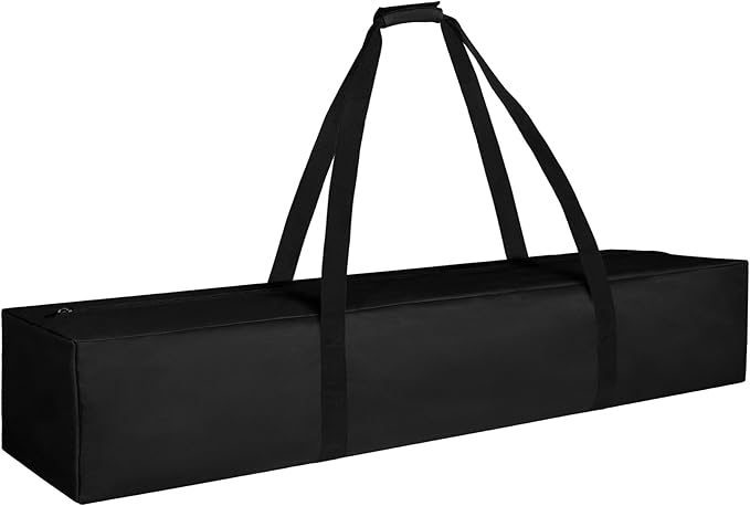 COOLBEBE 45Inches Tripod Carrying Case Bag Water Resistant Long Duffle Bag, Extra Large Zipper Foldable Storage Bag for Fishing Pole, Tripod, Tent, Umbrella (45"x 7"x 7", Black)