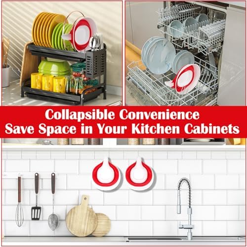 Small Colander with Draining Base, Collapsible Strainer Basket, Side-Drain - Image 3