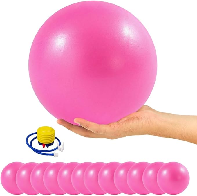 9 Inch Exercise Pilates Ball Mini Exercise Barre Ball for Yoga,Stability Exercise Training Gym Anti Burst and Slip Resistant Balls Physical Therapy Improves Balance, Core Strength