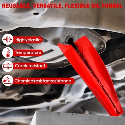 Flexible Foldable Oil Funnel Form a Bendable Moldable Draining Tool - Image 6