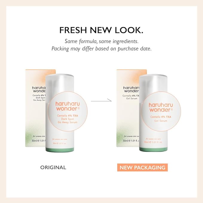 haruharu wonder 4% TXA Gel Serum, 1.01 fl. oz, Niacinamide, Tranexamic Acid, Vitamin C & Centella, Korean Skincare
