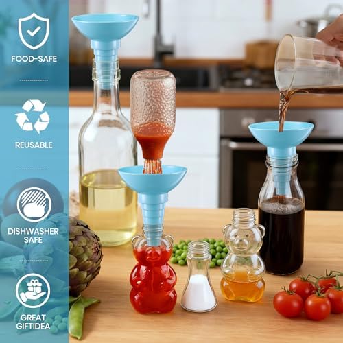 2 Bottle Funnel Connector, Liquid Transfer Adapter, Emptying Kit - Image 5