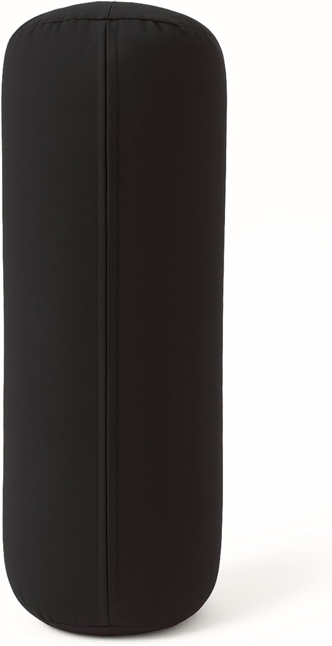 Yogikuti Iyengar Yoga Bolster for Restorative Yoga and Meditation – Lightweight Cotton Support Pillow with Handle for Easy Carry, Versatile for Pose Modification, Balance, Back Relief, and Relaxation