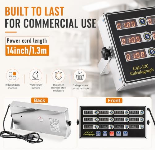Relaxweex 3 Pack Commercial Digital Kitchen Timer - Image 3