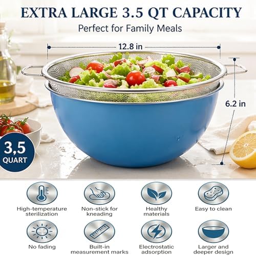 HAPPY KIT 18/8 Stainless Steel Colander - Image 4
