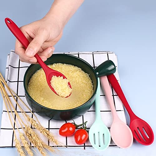 4 PCS Colorful Silicone Serving Spoons - Image 6