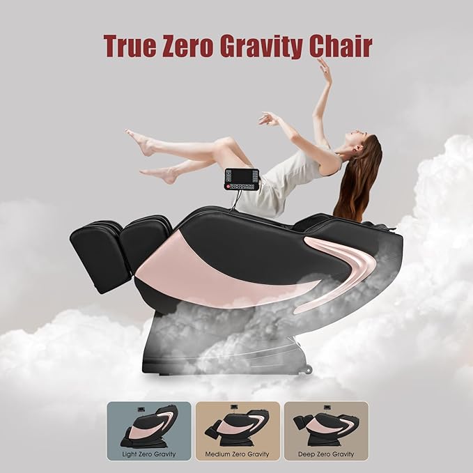 Artist hand Massage Chair Full Body, Zero Gravity Massage Chair Shiatsu Massage Recliner with 5 Auto Modes, Back & Upper Legs Heating, Bluetooth Speakers, Calfrest Extension, Airbags, Foot Rollers