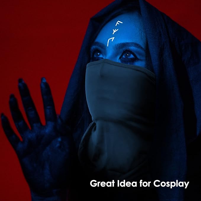 Achiou Balaclava Face Mask, Ski Mask for Men Women Football, Lightweight Sheisty, Ninja Shiesty Sun Hood UV Protector Cycling