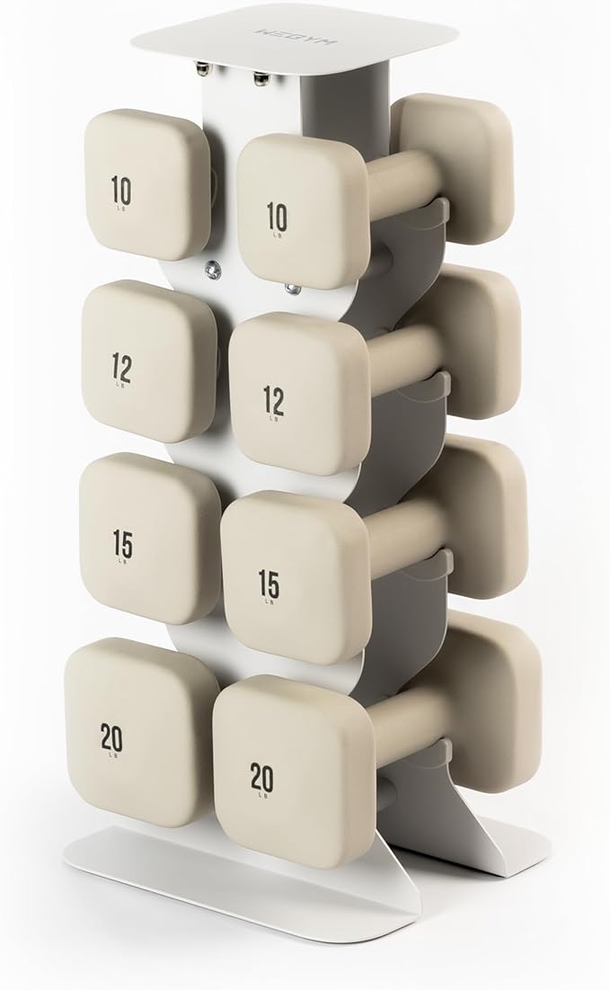 SafeGrip Dumbbells, Anti-Slip, Anti-Roll, Thick Handles, Free Weights, Square Dumbbells for Secure Workouts at Home, Weightlifting, and Personal Training