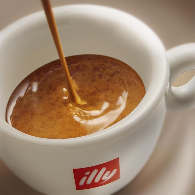 illy Ground Coffee Espresso - 100% Arabica Coffee Ground – Intenso Dark Roast – Warm Notes of Cocoa & Dried Fruit - Rich Aromatic Profile - Precise Roast - No Preservatives – 8.8 Ounce, 6 Pack