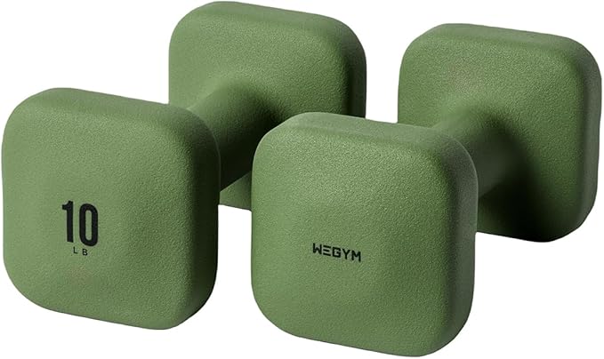 SafeGrip Dumbbells, Anti-Slip, Anti-Roll, Thick Handles, Free Weights, Square Dumbbells for Secure Workouts at Home, Weightlifting, and Personal Training