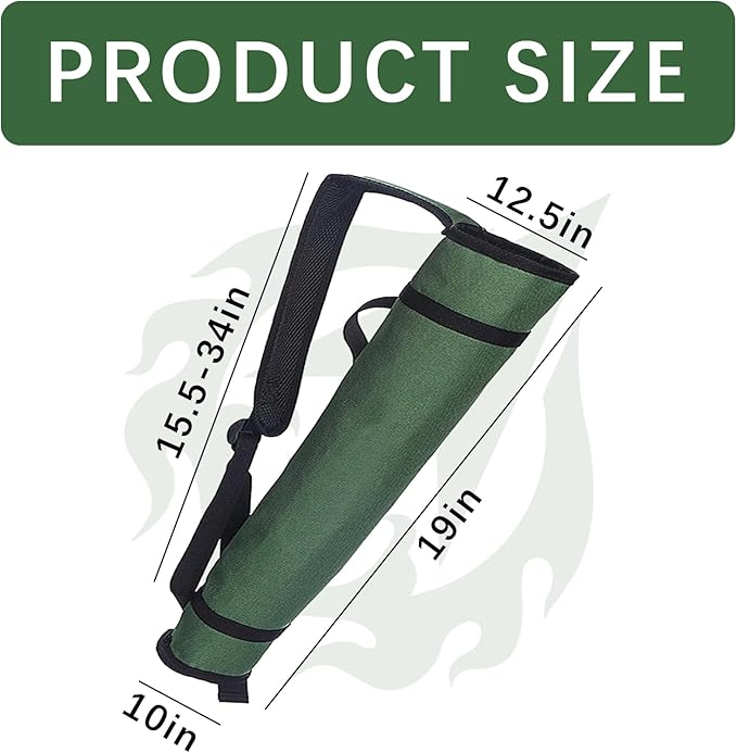 Archery Quiver Back and Hip Quivers Adjustable Arrow Backpack Bag Holder Side Hip Arrows Bag for Compound Recurve Bow Practice Target Hunting