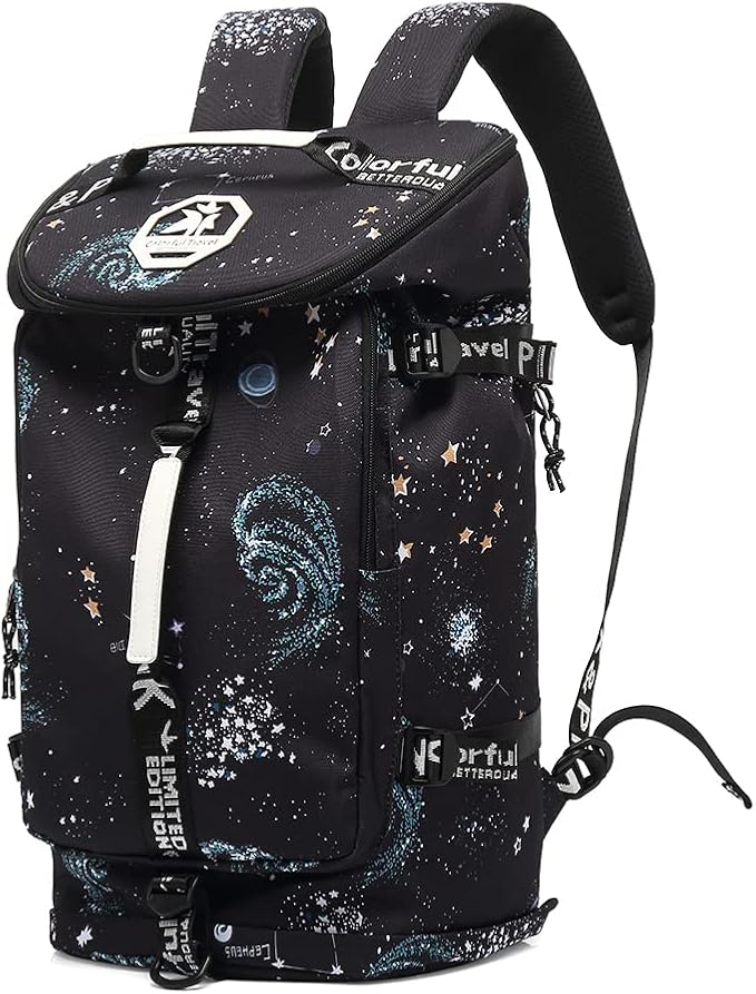 Kalesi Cool Gym Duffle Bag Backpack 4-Way Waterproof with Shoes Compartment for travel Sport Hiking laptop Lightweight