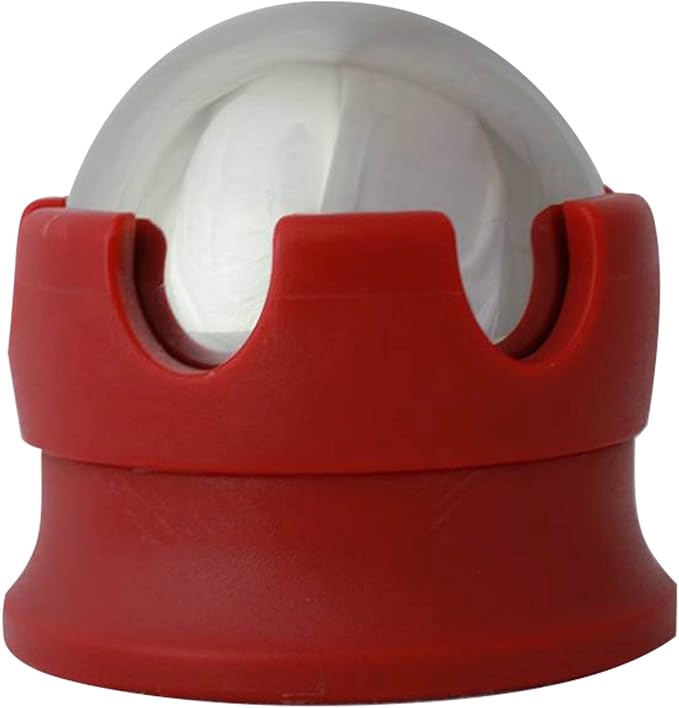 Massage Roller Ball - Stainless Steel Gel Balls for Heat + Ice Therapy - Back, Shoulder, Calf, Foot Massager with Heat or Cold - Myofascial Release - Deep Tissue Trigger Points - Hot Cold Roller..
