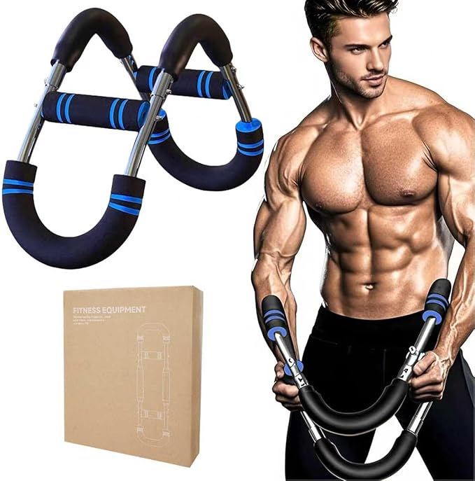 Arm Trainer, Twist arm Trainer Adjustable 30-50 Pound Training Equipment, Forearm Strength Trainer with Chest, Biceps, Triceps, and Shoulder Exercise Equipment. Portable and Detachable Design.