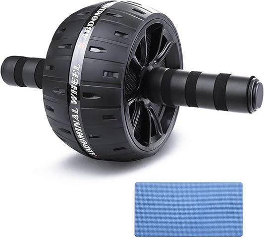 AB Wheel Roller, Exercise Abdominal Wheel Fitness for Gym & Home, Work-out Strength-Training Equipment with Knee Pad