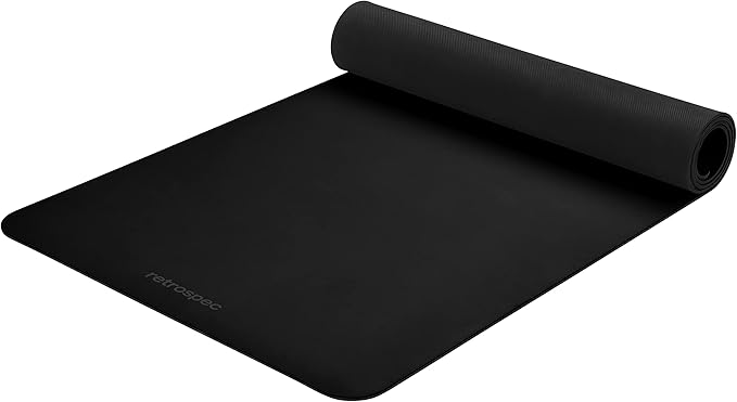 Retrospec Laguna 5mm Yoga Mat - Fitness Mat for Women, Men & Children, Slip-Resistant and Moisture Absorbing Exercise Mat for Home, Pilates, Yoga and Floor Workouts