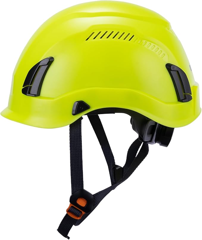 Land Helmets EcoPro Safety Helmet - ANSI/ISEA Z89.1-201 Type 1 Class C Vented - OSHA Approved - Lightweight Helmet with 6 Pt Suspension for Arborist, Industrial & Fall Protection