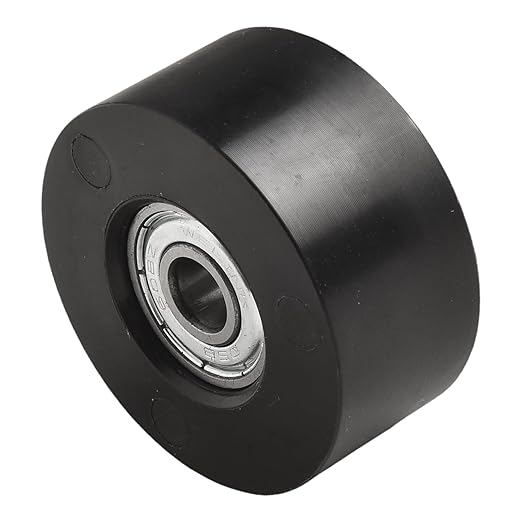 4 Pieces Fitness Trolley Seat Rail Rollers for Water Resistance Rowing Machine, Nylon Steel Cushion Moving Wheel, Row Machines Part Replacement for Home Gym Fitness Equipment