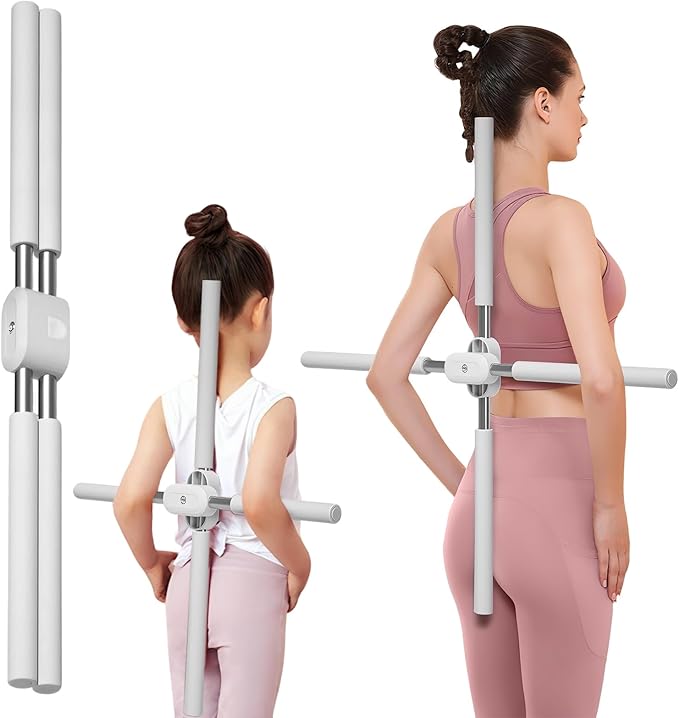 Posture Corrector Yoga Cross Stick - Back Pain Relief for Adult And Child，Back Cross Orthosis Yoga Stick, Improving Hunchback And Chest Back Support Posture, Orthosis Can Stretch 23.6-35.4in
