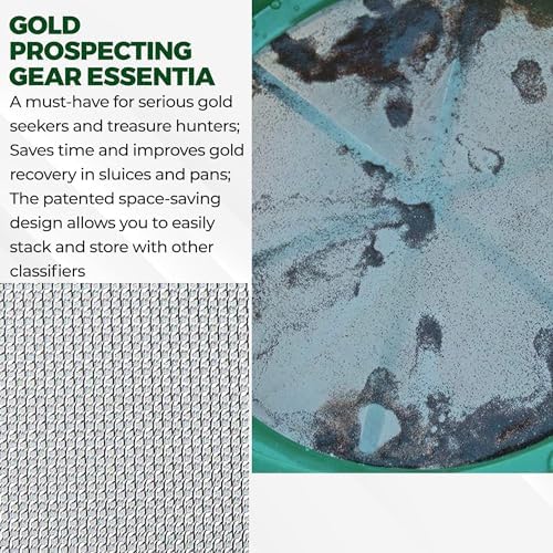 SE 13.25 Inch Wide Stackable Classifier Gold Prospecting Pan - Image 4