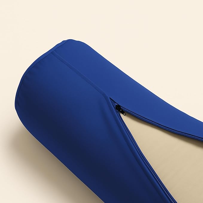 Yogikuti Iyengar Yoga Bolster for Restorative Yoga and Meditation – Lightweight Cotton Support Pillow with Handle for Easy Carry, Versatile for Pose Modification, Balance, Back Relief, and Relaxation