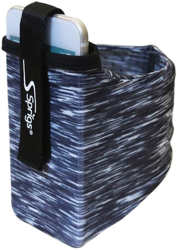 Sprigs Phone Armband Sleeve for iPhone 14, 13, 12, 11, X Galaxy Z, S22, S21, S20 Google Pixel 7, 6, 5. The Lightest & Most Comfortable Running Armband, Stretches to Fit All Phones with Case for Women & Men