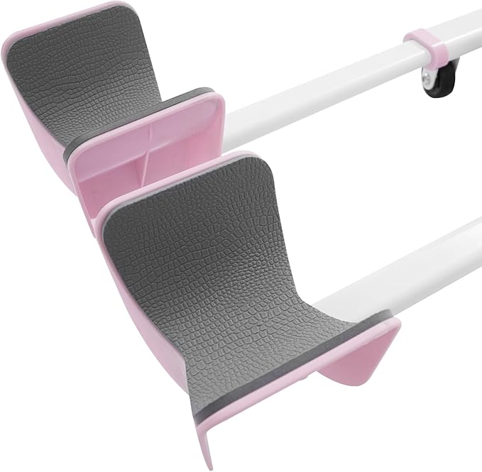 Leg Stretcher Split Machine for Flexibility, Max 330lbs Heavy Duty Split Trainer Equipment, Max. 180° Opening Leg Stretching Tool for Ballet, Cheerleading, Gymnastics (Pink)