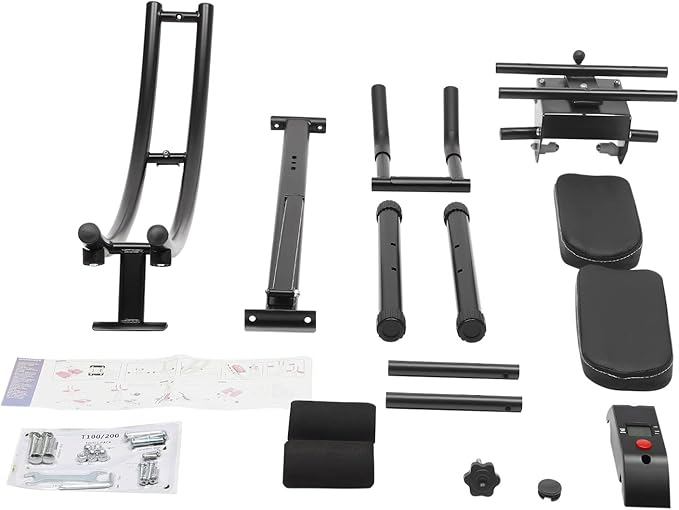 Heavy-Duty Adjustable Roman Chair, 330lbs Weight Capacity Hyperextension Bench with 5 Angles & 8 Positions, Foldable Core Workout Equipment for Abs, Glutes, Back, Home Gym Equipment