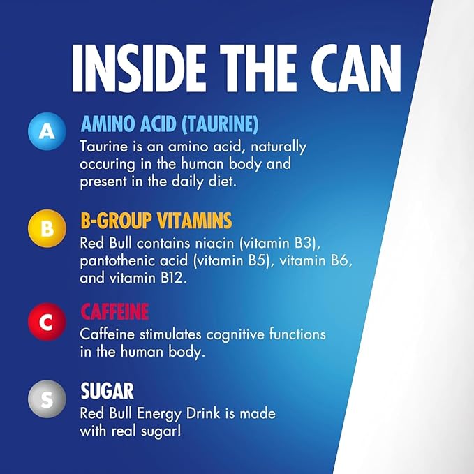 Red Bull Red Edition Energy Drink, Watermelon, with 114mg Caffeine plus Taurine & B Vitamins, 12 Fl Oz, Pack of 4 Cans