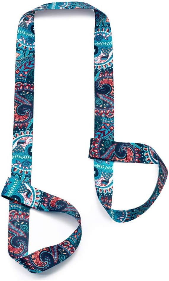 ZOOEASS Yoga Mat Strap, Adjustable Durable Yoga Mat Carrier & Stretching Strap, Multiple Color Choices