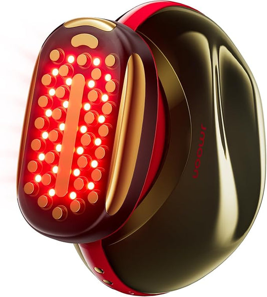 JMOON NouvelleSkin Facial Toning Device, FDA-Cleared Microcurrent Facial Device and Red Light Therapy for Face, 4 Modes & 5 Intensity Levels for Personalized Face Lift & Smoothing. M30U PR